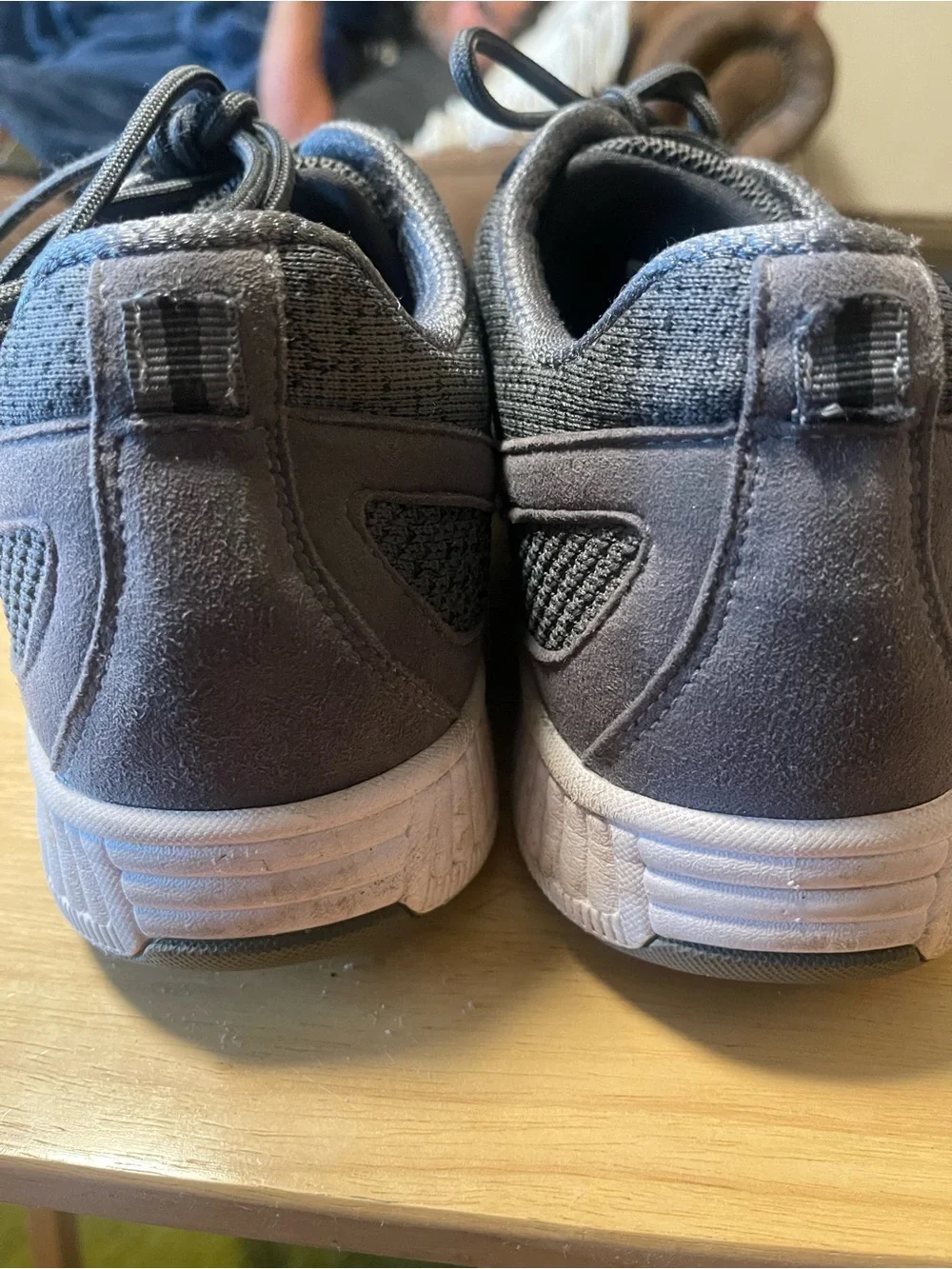 OrthoFeet Lava Stretch Knit Gray Men's Lace Shoes Size US 13 WIDE Nice Sneakers!